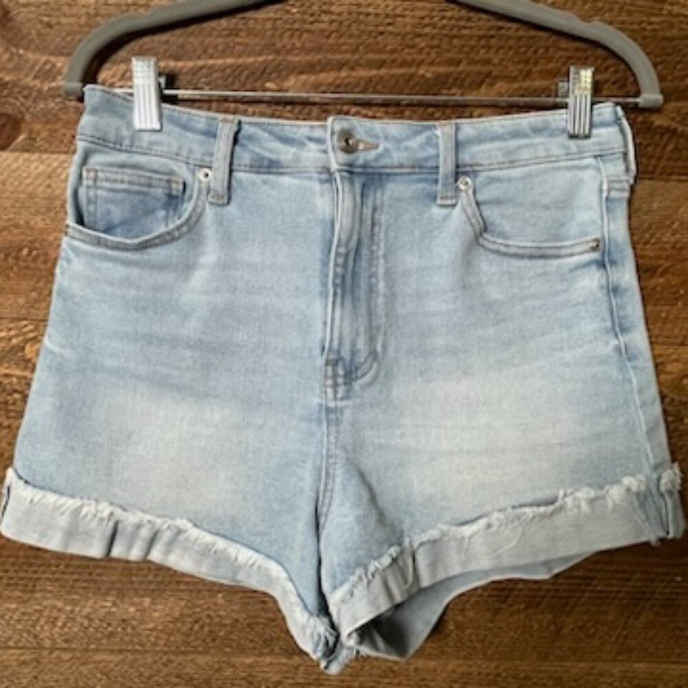 Celebrity Pink ReGeneration High-Rise Cuffed Denim Shorts, Size 29 (9)